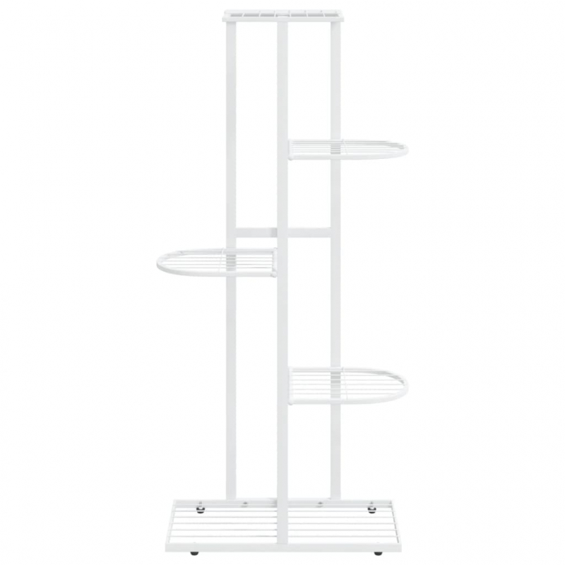 Blumenständer 5-Etagen 43x22x98 cm Weiß Metall