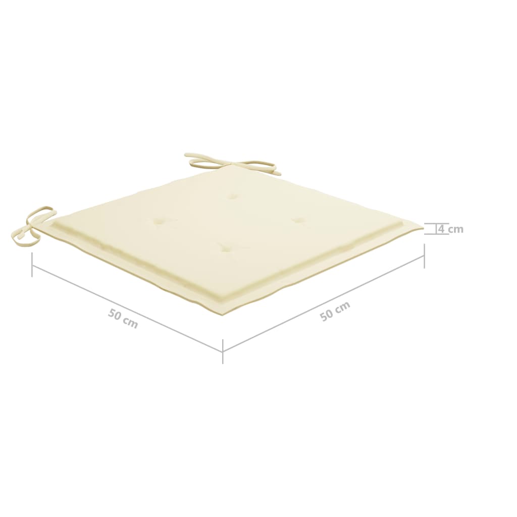 Gartenstühle mit Kissen 8 Stk. Massivholz Akazie Grau