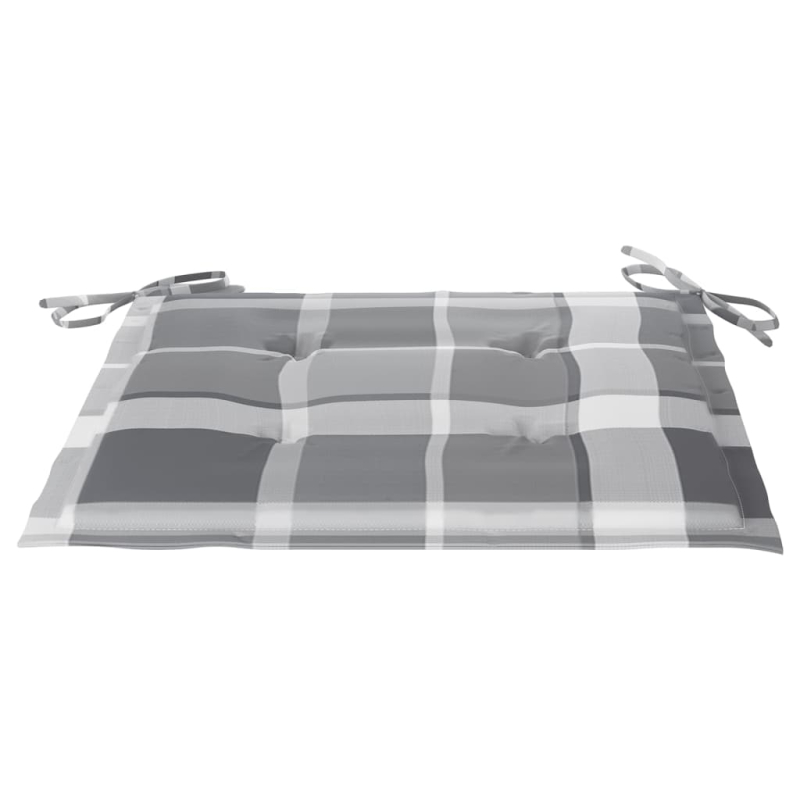 Gartenstühle 4 Stk. mit Kissen Massivholz Teak