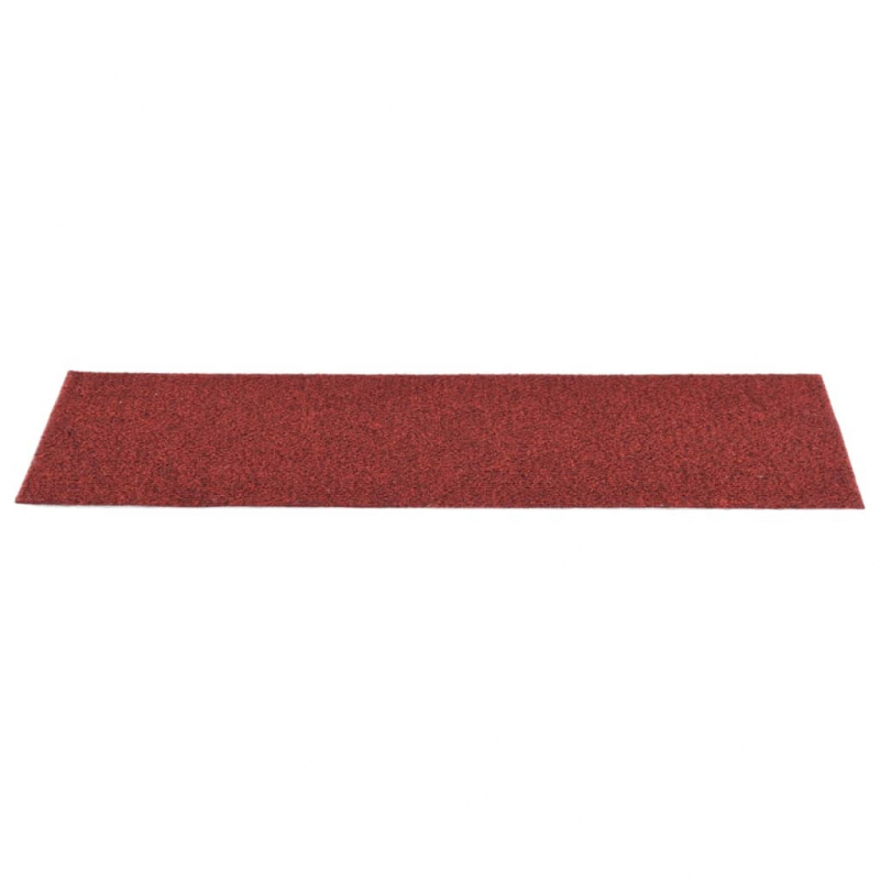 Selbstklebende Treppenmatten 15 Stk. Rechteckig 76x20 cm Rot