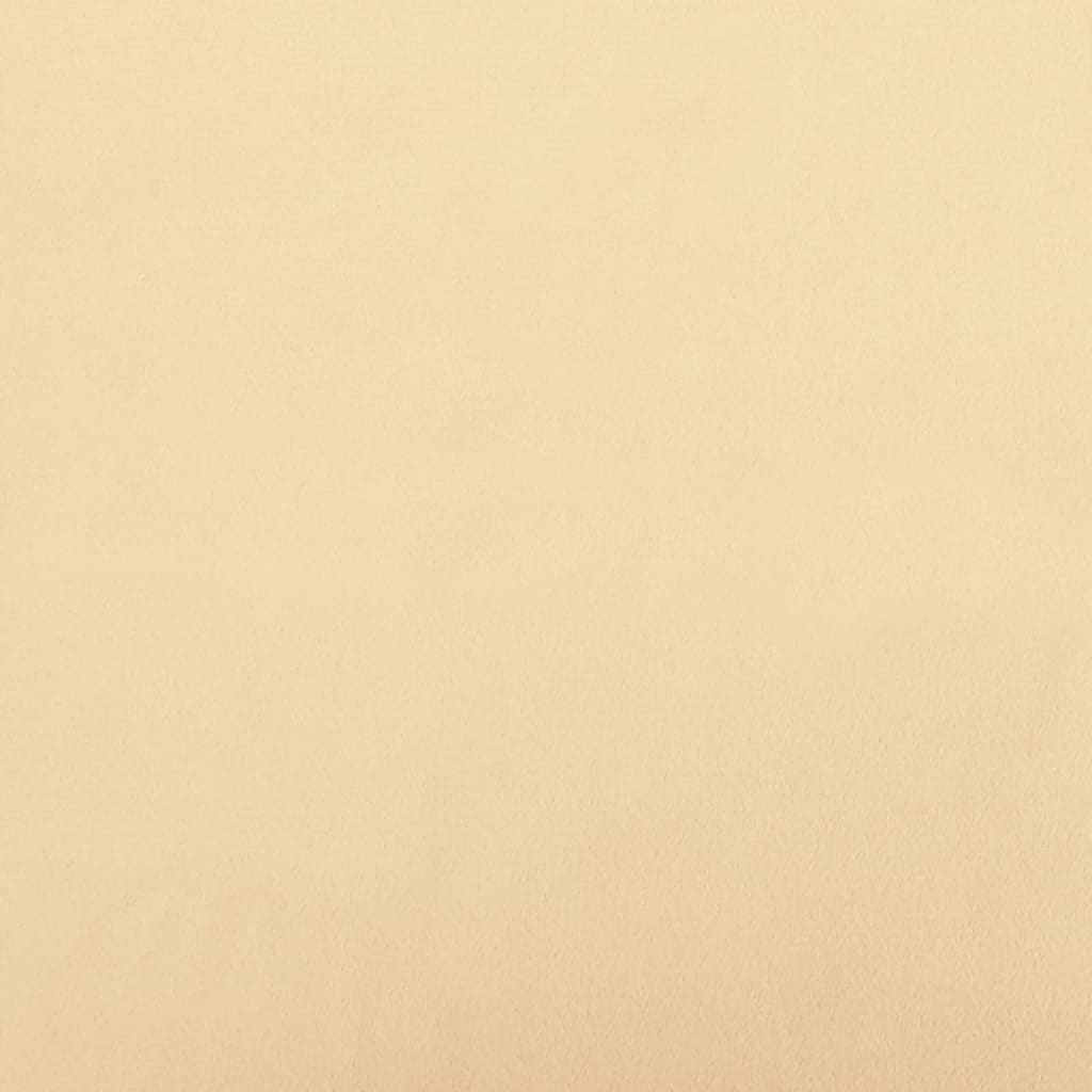 Barhocker 2 Stk. Creme Samt