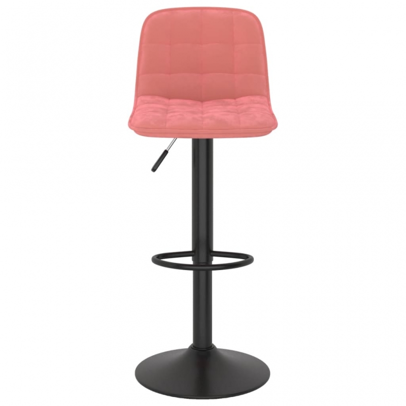 Barhocker 2 Stk. Rosa Samt