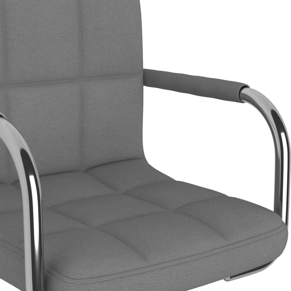 Barhocker Hellgrau Stoff