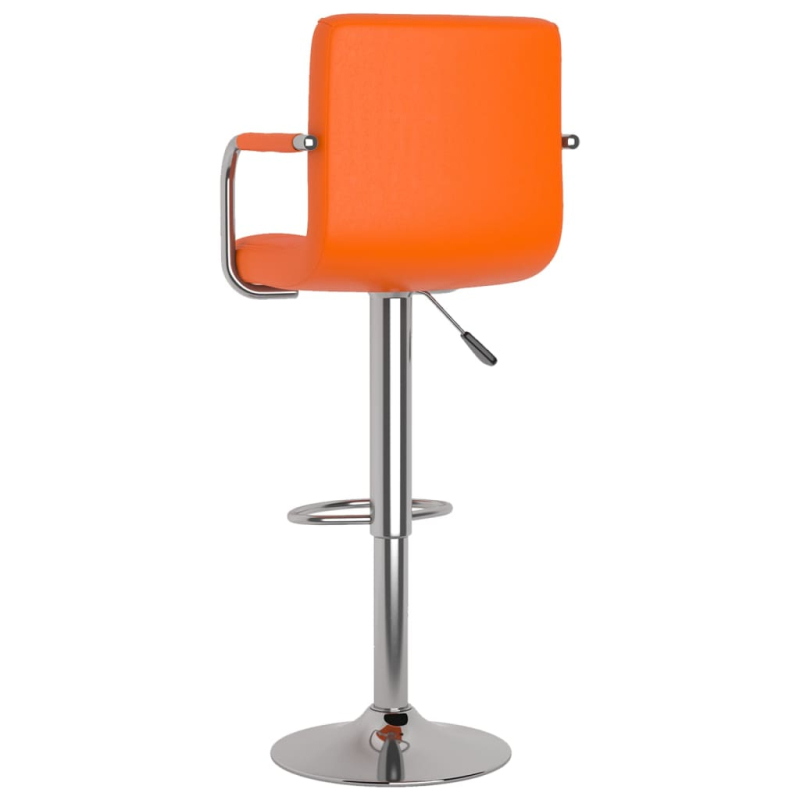 Barhocker 2 Stk. Orange Kunstleder