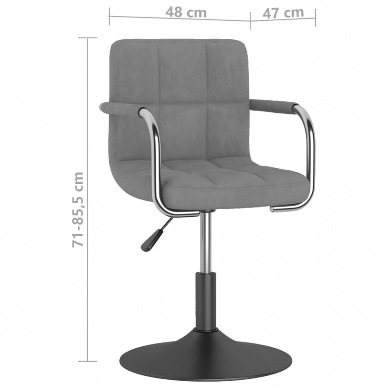 Barhocker Hellgrau Samt