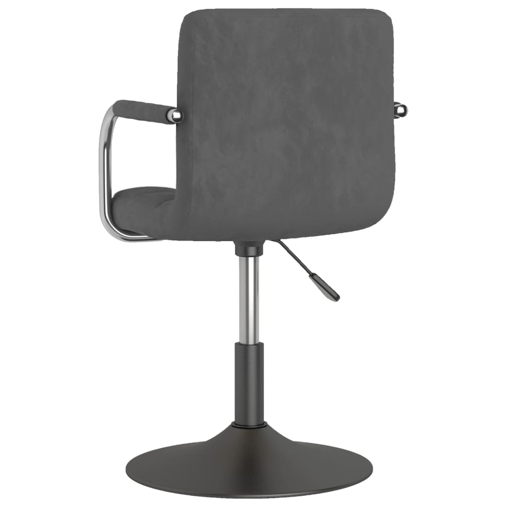 Barhocker Dunkelgrau Samt