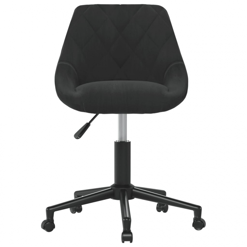 Bürostuhl Drehbar Schwarz Samt