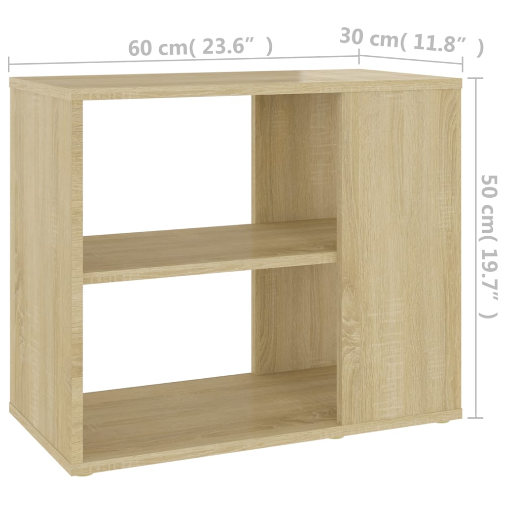 Beistelltisch Sonoma-Eiche 60x30x50 cm Holzwerkstoff