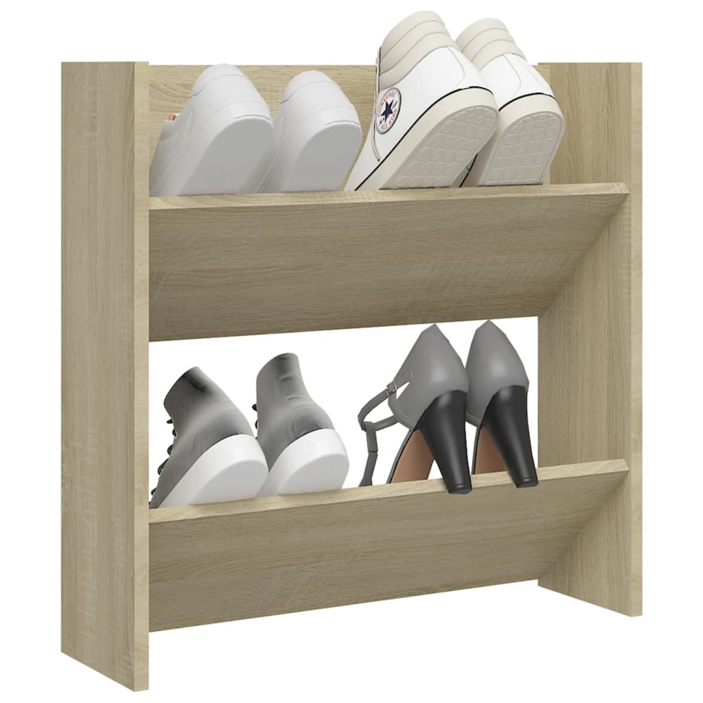 Wand-Schuhschrank Sonoma-Eiche 60x18x60 cm Holzwerkstoff
