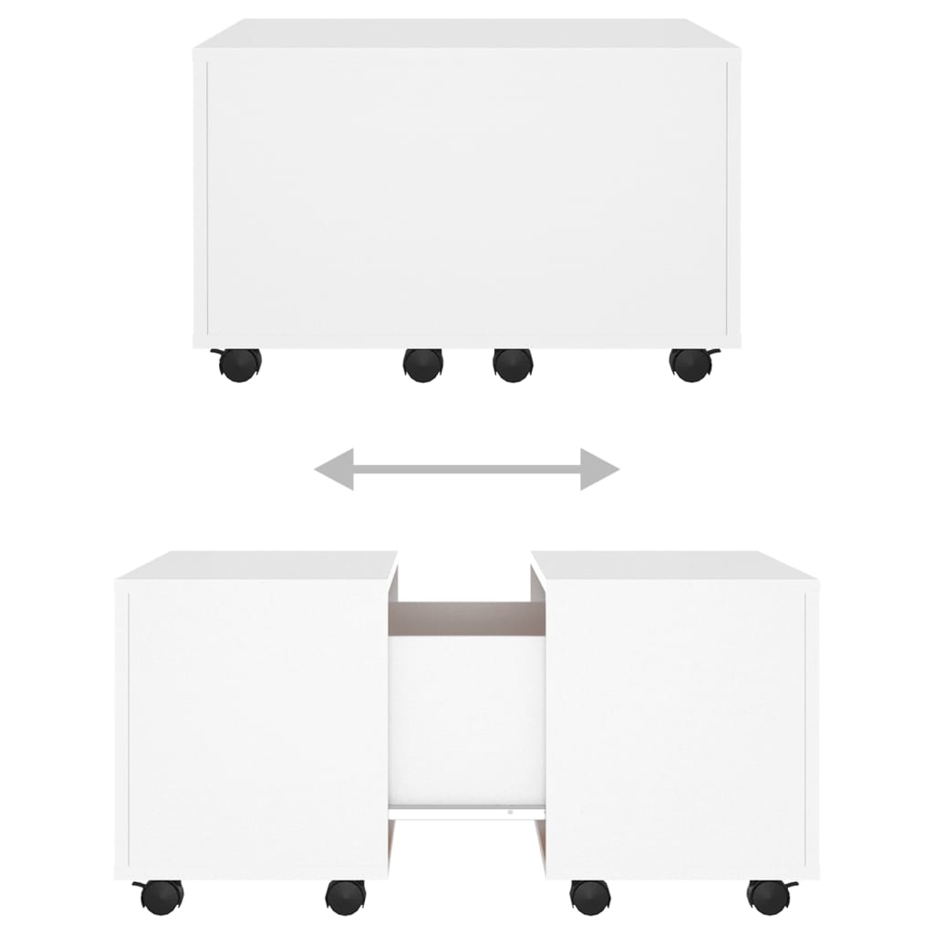 Couchtisch Weiß 60x60x38 cm Holzwerkstoff