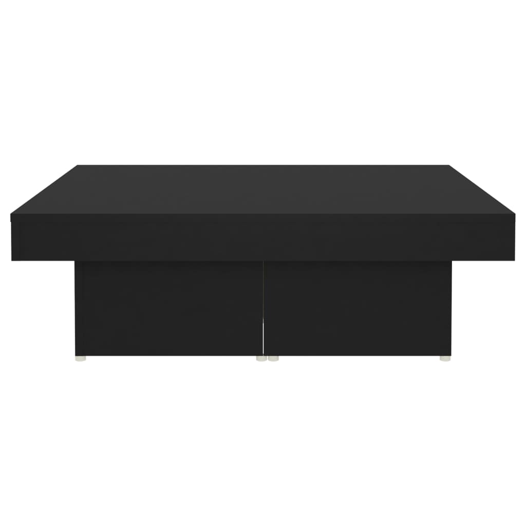 Couchtisch Schwarz 90x90x28 cm Holzwerkstoff