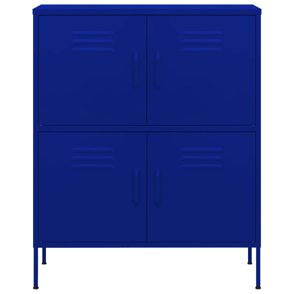 Lagerschrank Marineblau 80x35x101,5 cm Stahl