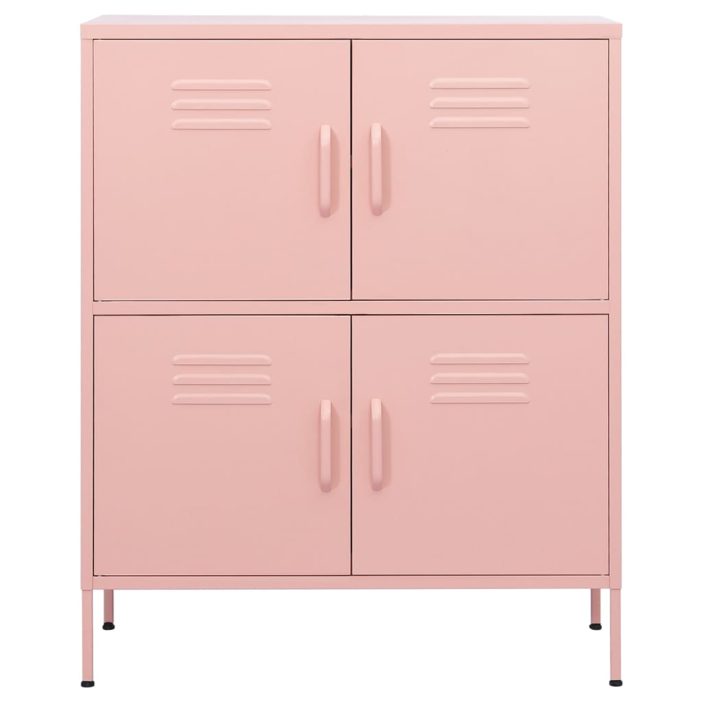 Lagerschrank Rosa 80x35x101,5 cm Stahl