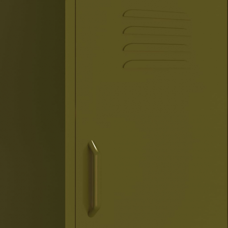 Lagerschrank Olivgrün 42,5x35x101,5 cm Stahl