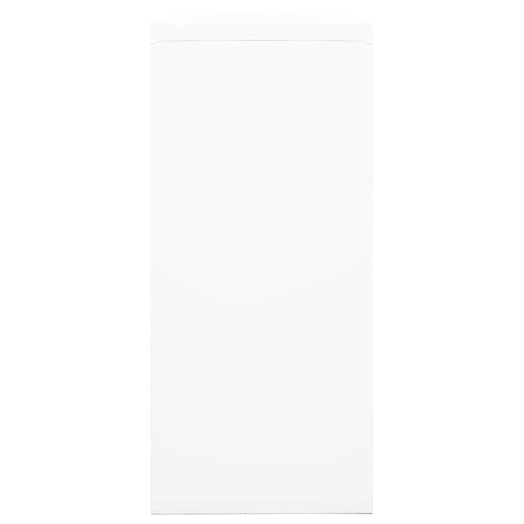 Schrank mit Schiebetür Weiß 90x40x90 cm Stahl