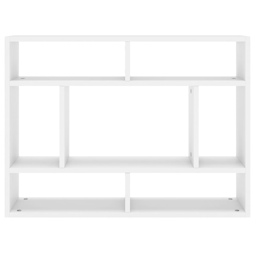 Wandregal Weiß 75x16x55 cm Holzwerkstoff