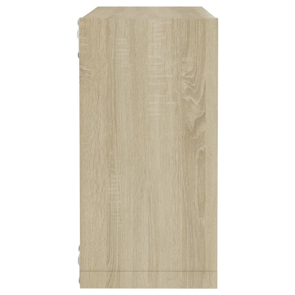 Würfelregale 4 Stk. Sonoma-Eiche 30x15x30 cm