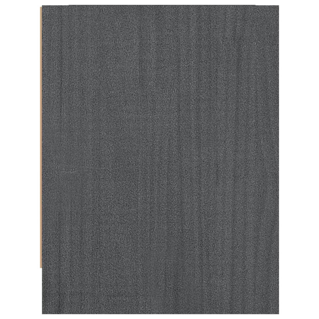 Nachtschränke 2 Stk. Grau 40x30,5x40 cm Massivholz Kiefer