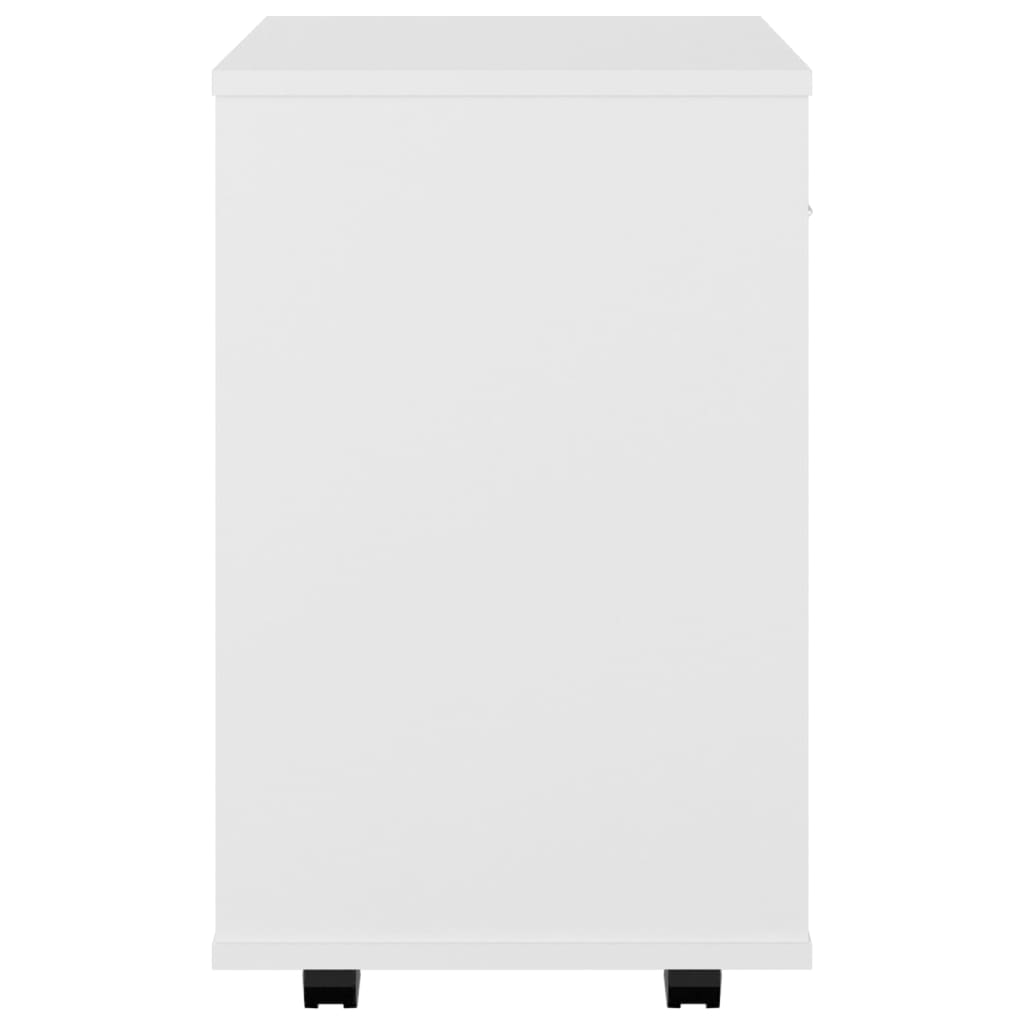 Rollschrank Weiß 46x36x59 cm Holzwerkstoff