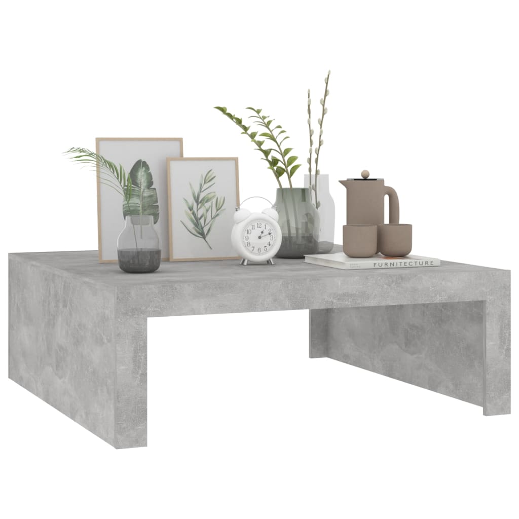 Couchtisch Betongrau 100x100x35 cm Holzwerkstoff