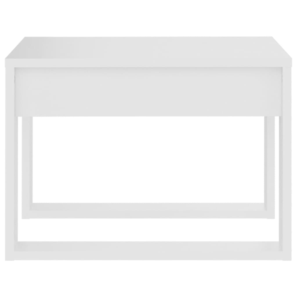 Beistelltisch Weiß 50x50x35 cm Holzwerkstoff