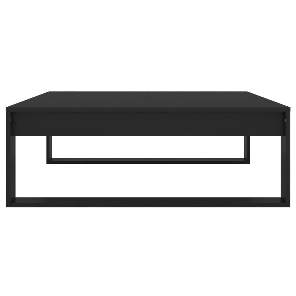 Couchtisch Schwarz 100x100x35 cm Holzwerkstoff