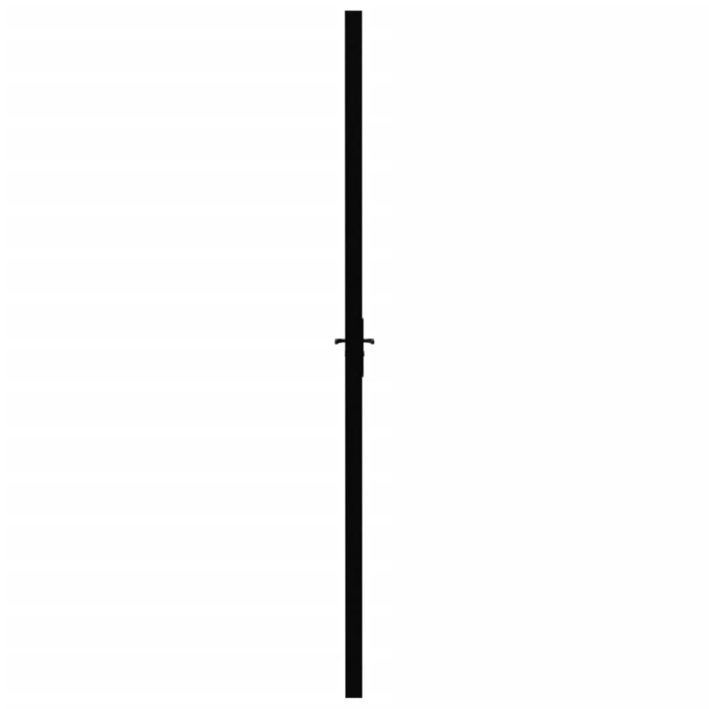 Innentür ESG Glas und Aluminium 93x201,5 cm Schwarz