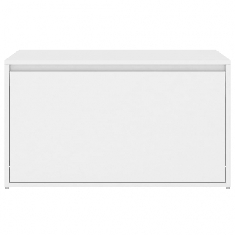 Flurbank 80x40x45 cm Weiß Holzwerkstoff