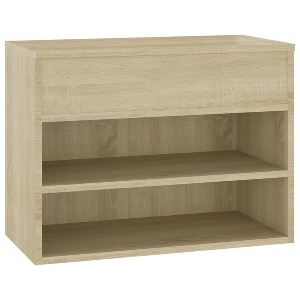 Schuhbank Sonoma-Eiche 60x30x45 cm Holzwerkstoff