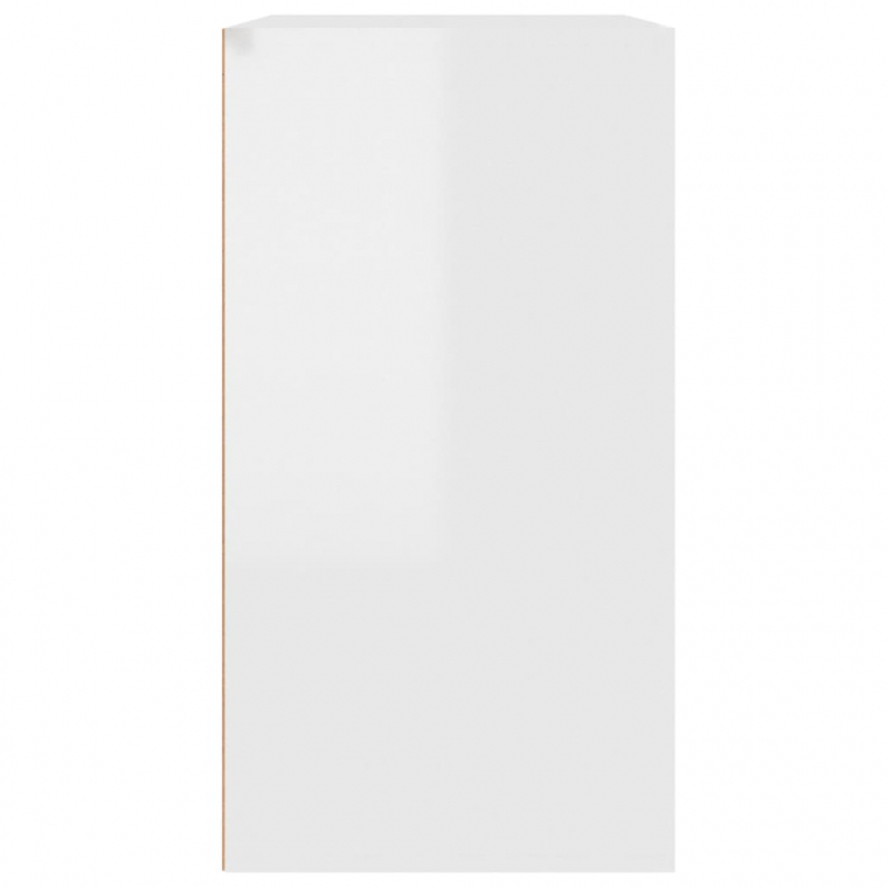 Kosmetikschrank Hochglanz-Weiß 80x40x75 cm Holzwerkstoff