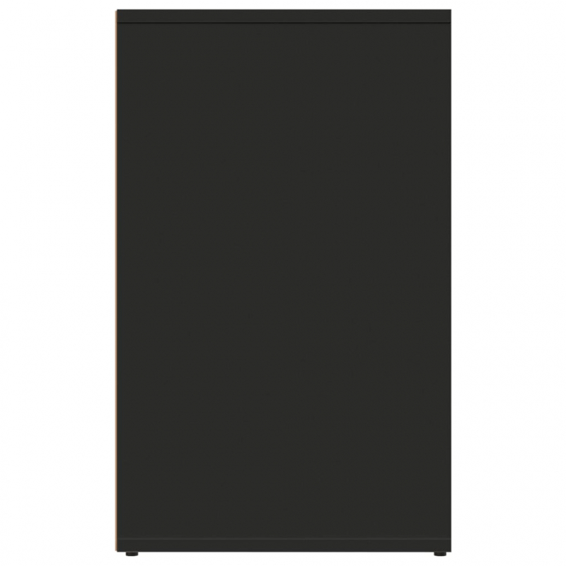 Regal für Schminktisch Schwarz 80x40x65 cm Holzwerkstoff