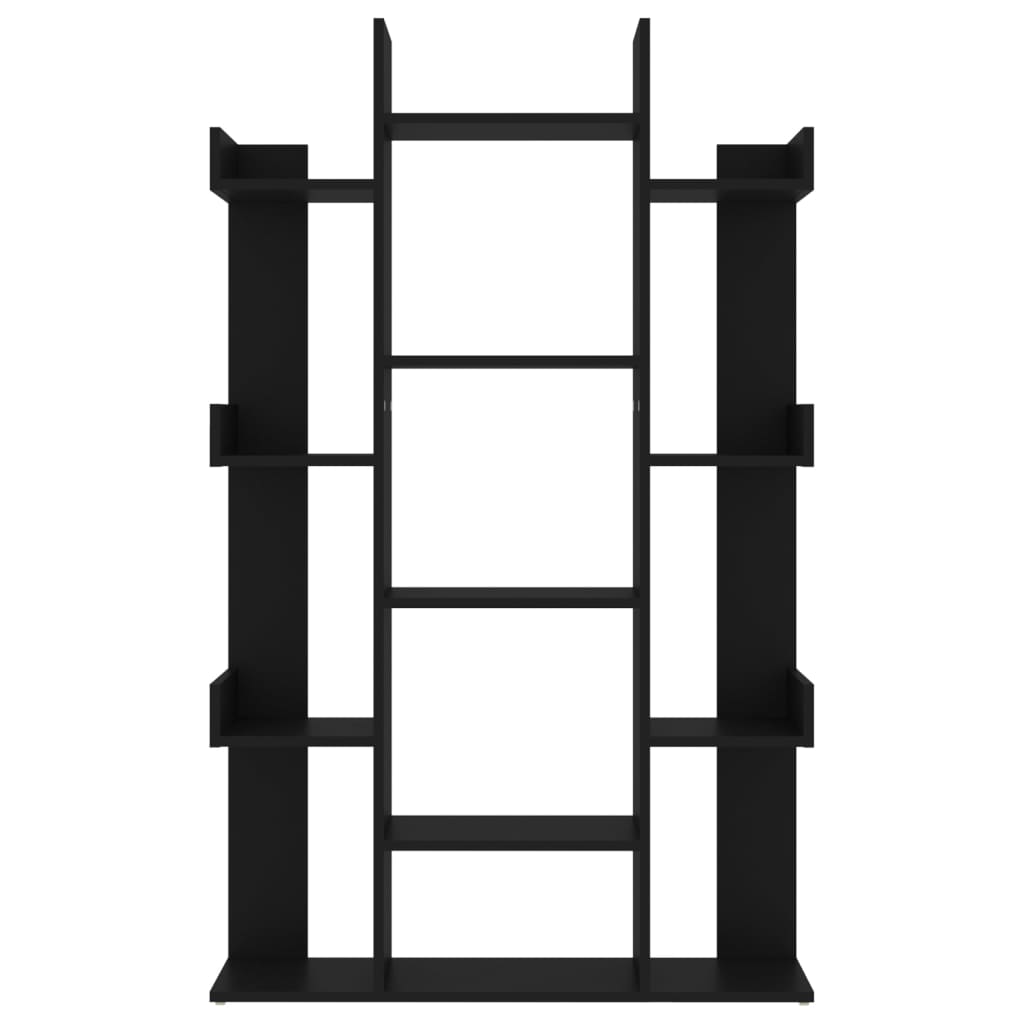 Bücherregal Schwarz 86x25,5x140 cm Holzwerkstoff