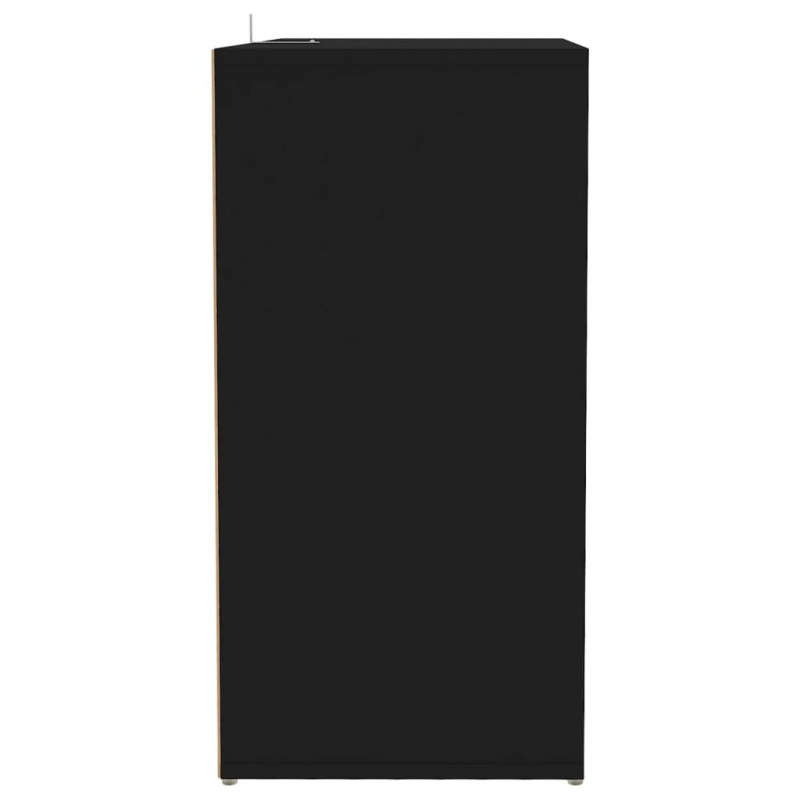Schuhschrank Schwarz 60x35x70 cm Holzwerkstoff