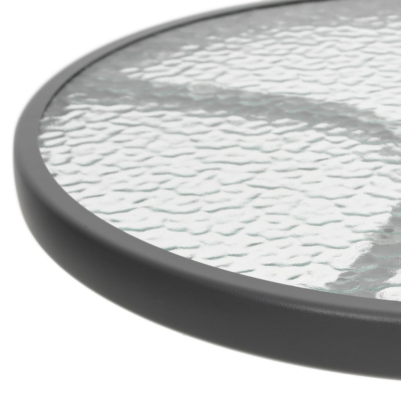 Gartentisch Ø50x71 cm Stahl Anthrazit