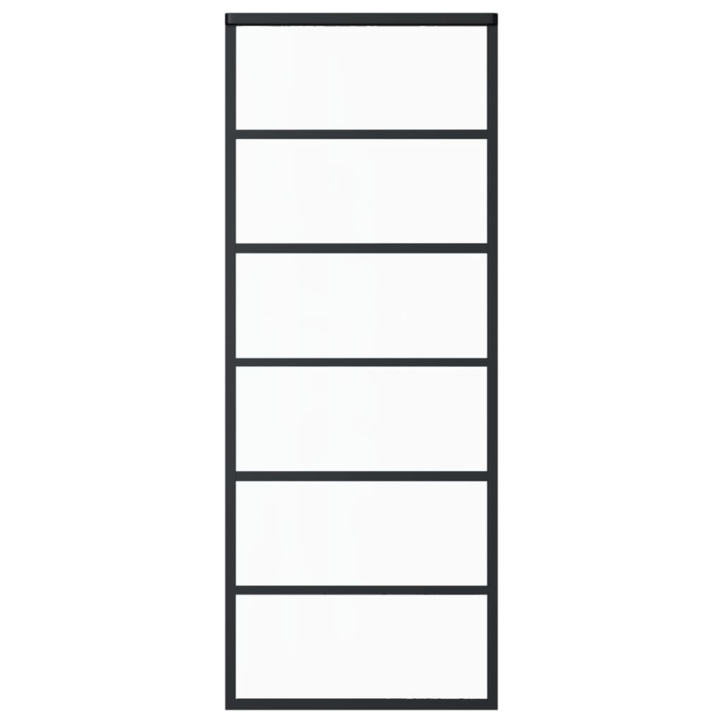 Schiebetür mit Beschlag ESG-Glas & Aluminium 76x205 cm