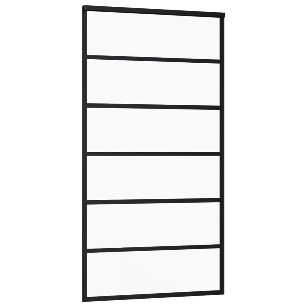 Schiebetür mit Beschlag ESG-Glas & Aluminium 102x205 cm