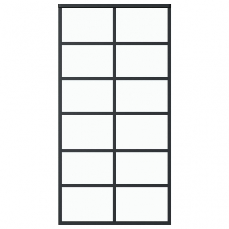 Schiebetür mit Beschlag ESG-Glas & Aluminium 102x205 cm