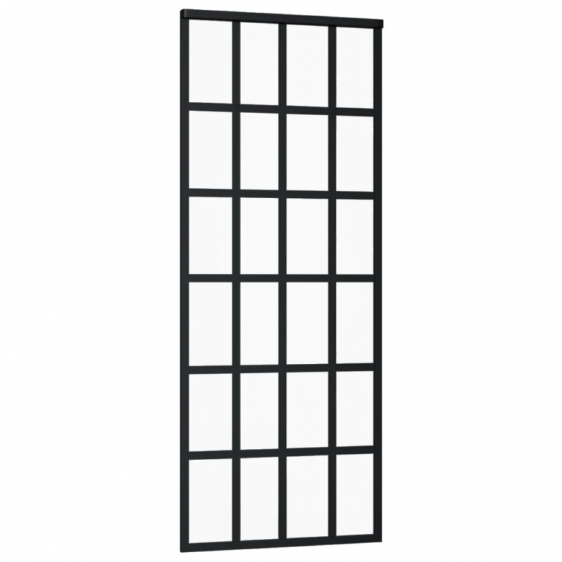 Schiebetür mit Beschlag ESG-Glas & Aluminium 76x205 cm