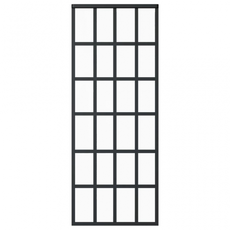 Schiebetür mit Beschlag ESG-Glas & Aluminium 76x205 cm