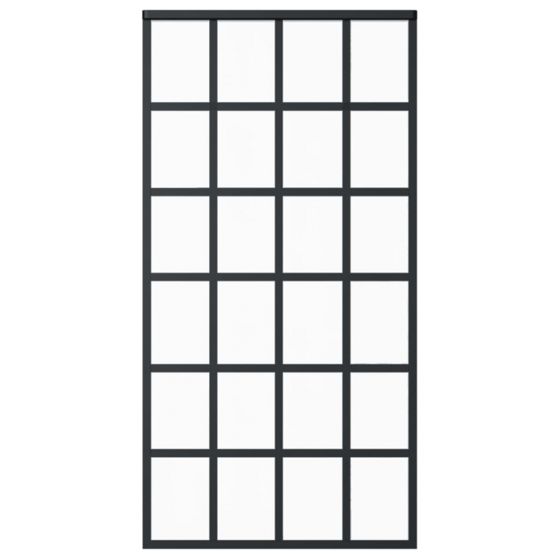 Schiebetür mit Beschlag ESG-Glas & Aluminium 102x205 cm