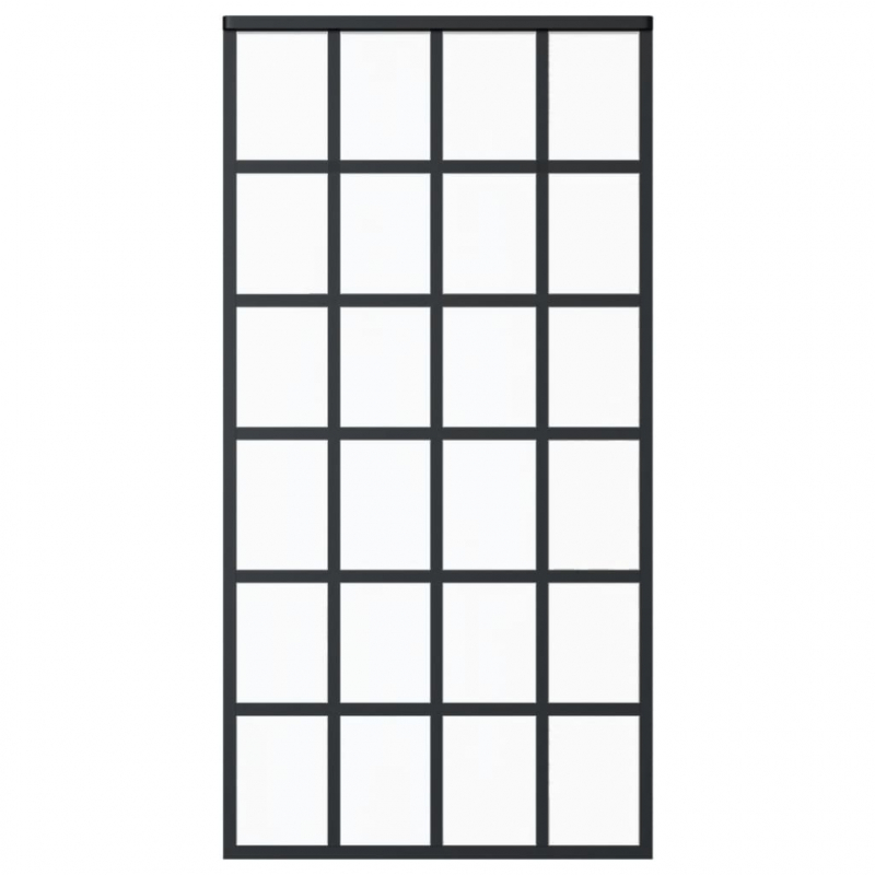 Schiebetür mit Beschlag ESG-Glas & Aluminium 102x205 cm