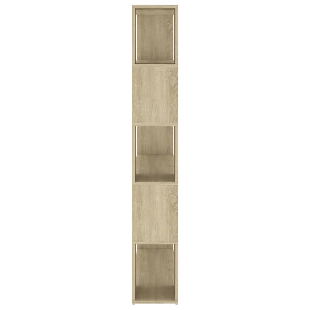 Bücherregal Raumteiler Sonoma-Eiche 100x24x155 cm Holzwerkstoff