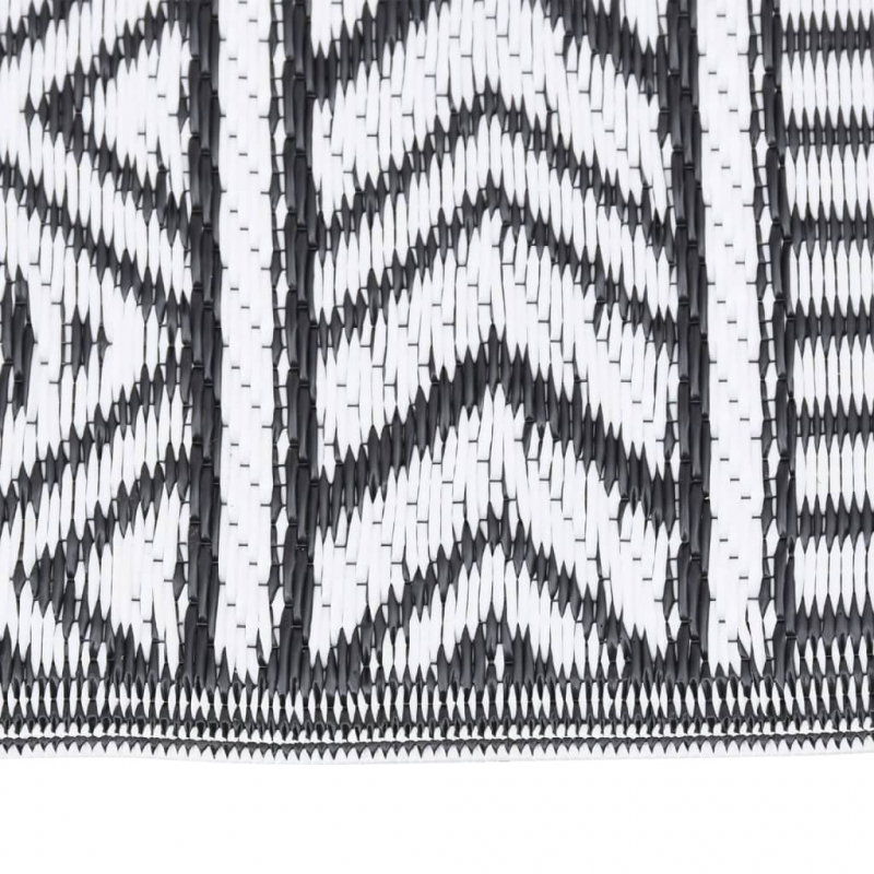 Outdoor-Teppich ARAKIL Schwarz 140x200 cm PP