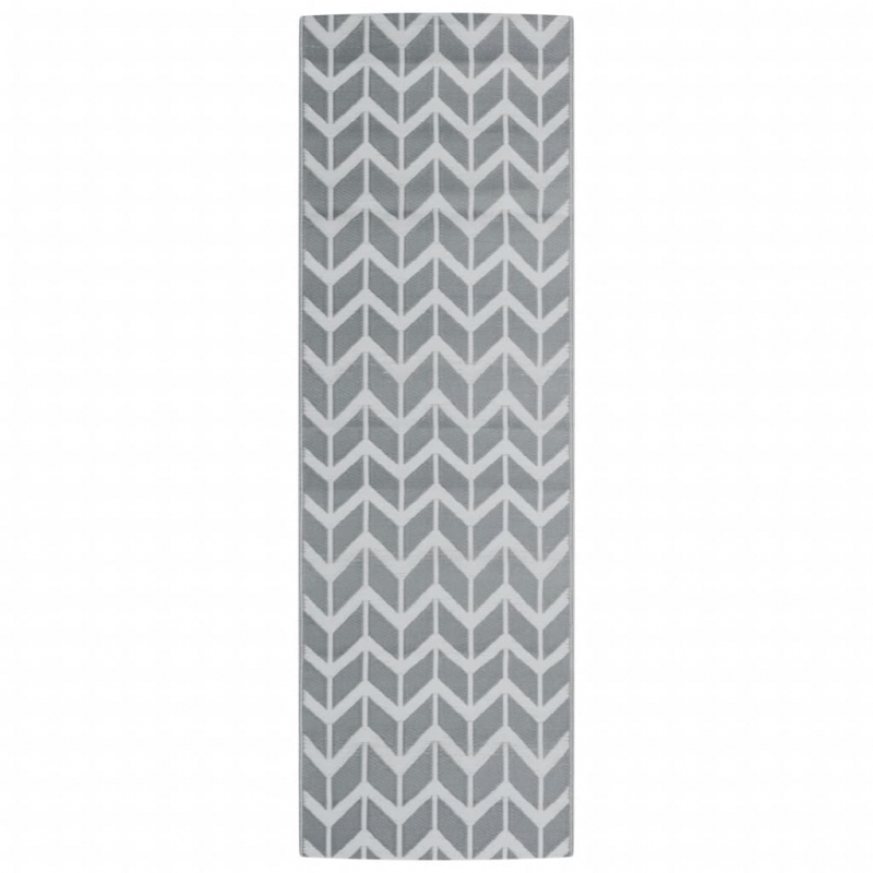 Outdoor-Teppich ARAKIL Grau 80x250 cm PP