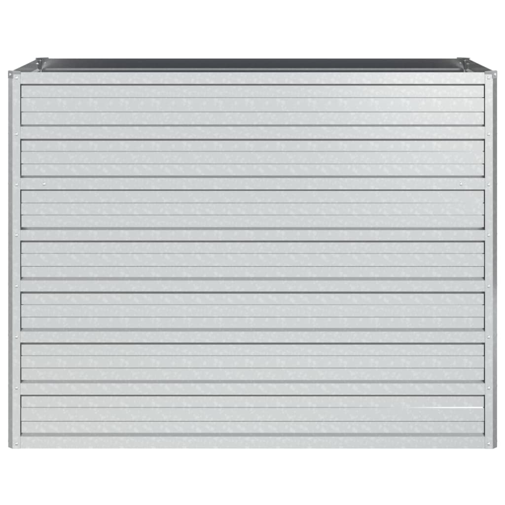 Garten-Hochbeet 100x40x77 cm Verzinkter Stahl Silber