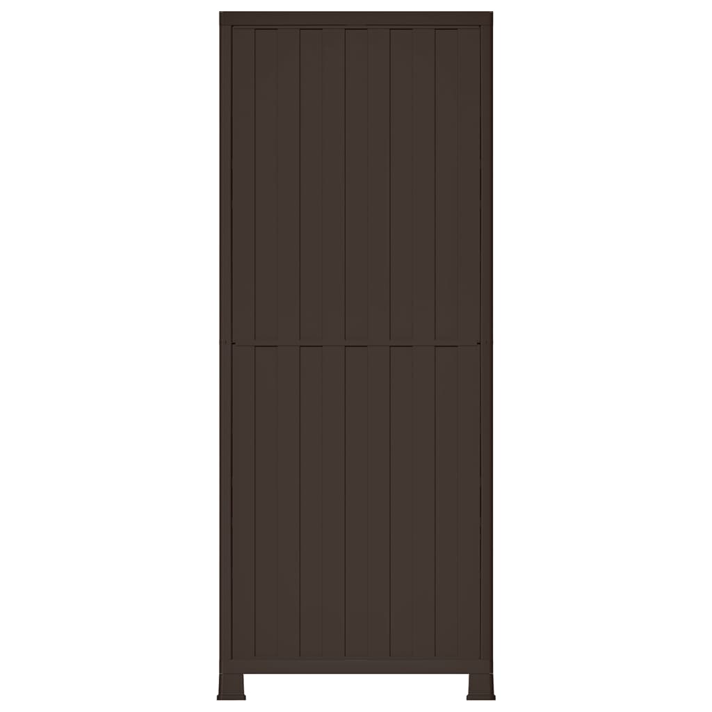 Kunststoffschrank 68x39x171,5 cm Rattan-Design