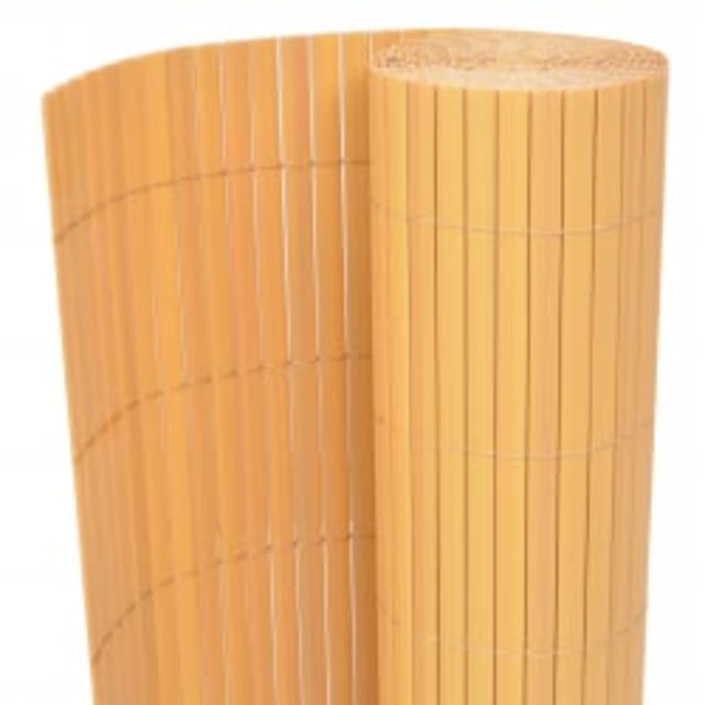 Gartenzaun Doppelseitig 90x400 cm Gelb