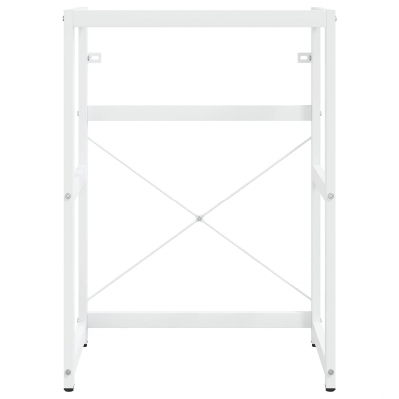 Badezimmer Waschtischgestell Weiß 59x38x83 cm Eisen