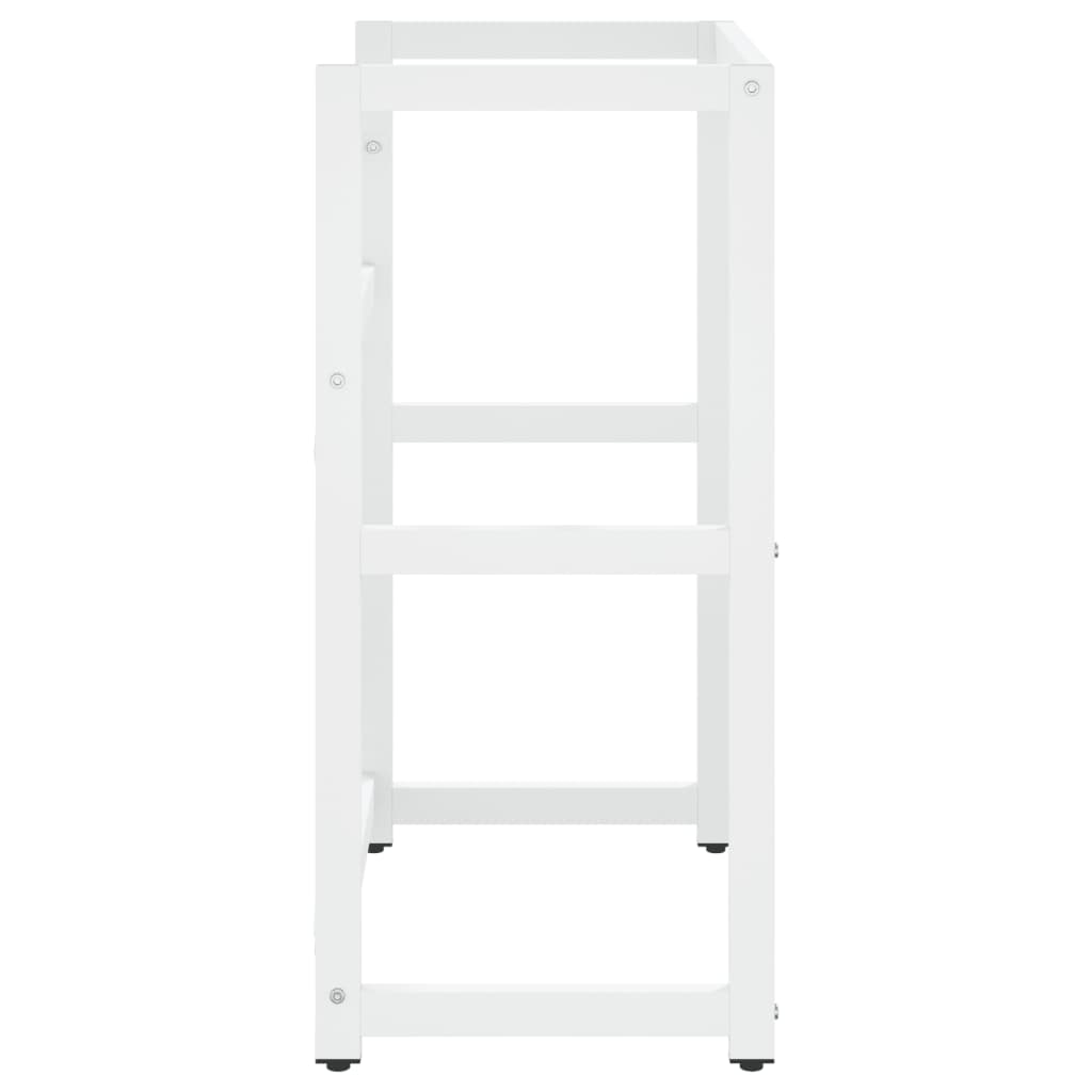 Badezimmer Waschtischgestell Weiß 59x38x83 cm Eisen