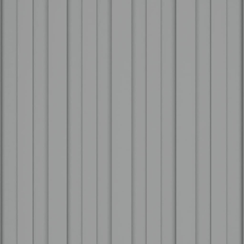 Dachpaneele 12 Stk. Verzinkter Stahl Grau 60x45 cm